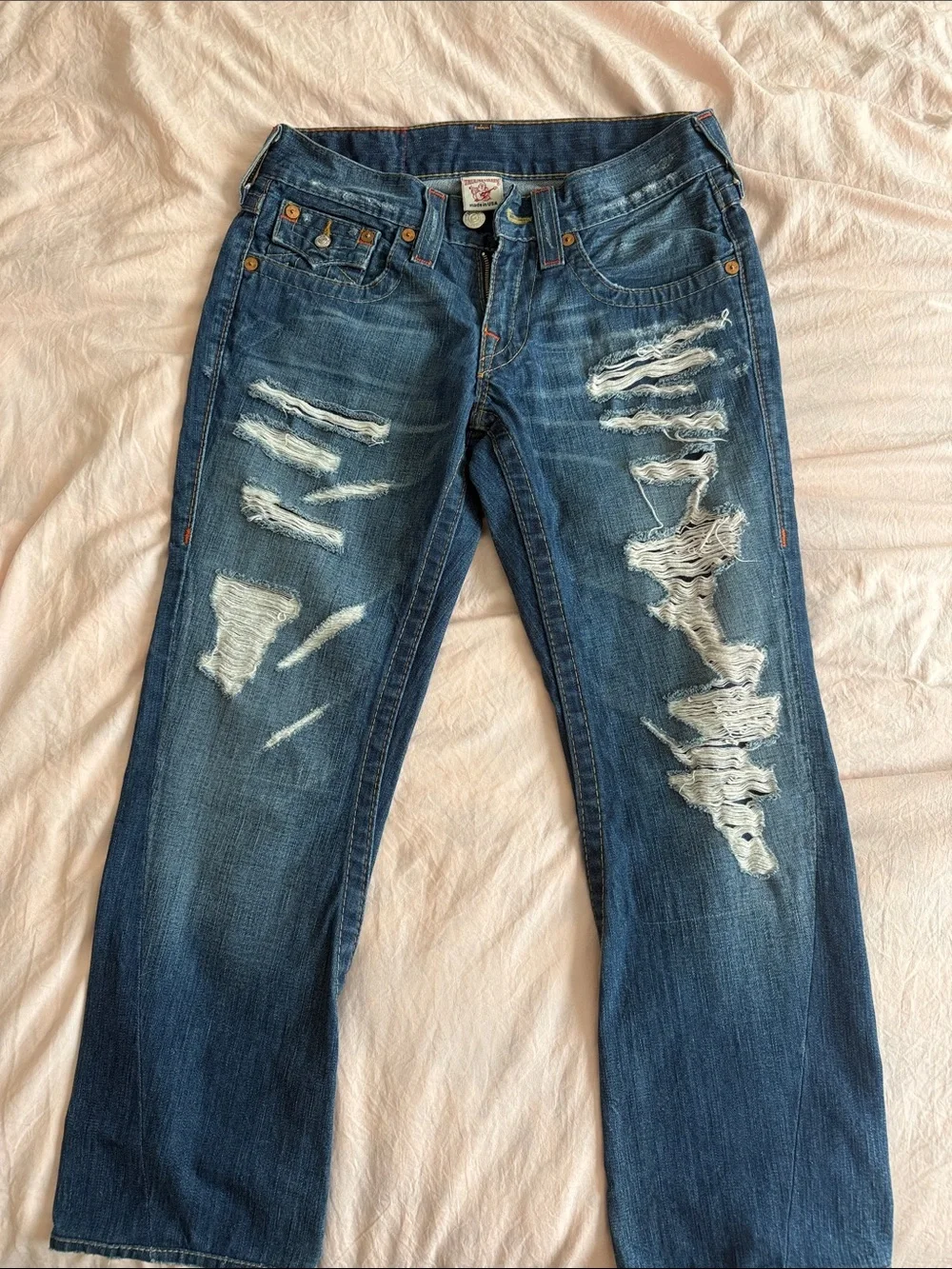 Y2K true religion joey 29X33 vintage jeans - Picture 3 of 7